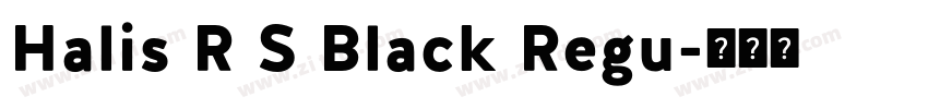 Halis R S Black Regu字体转换